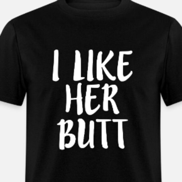 SET OF 2 SHIRTS! I like her butt and I like his beard - Picture 1 of 2